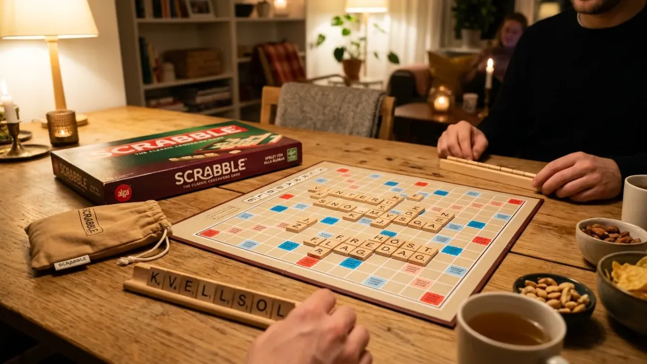 Scrabble regler — komplett snabbguide, bokstavspoäng & ordregler spelregler, setup och officiella komponenter